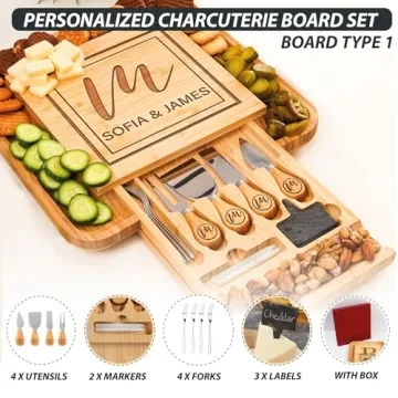 Custom Charcuterie Board Set - Perfect Gift for Everyone
