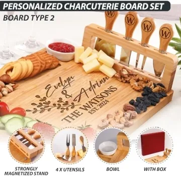 Custom Charcuterie Board Set - Perfect Gift for Everyone