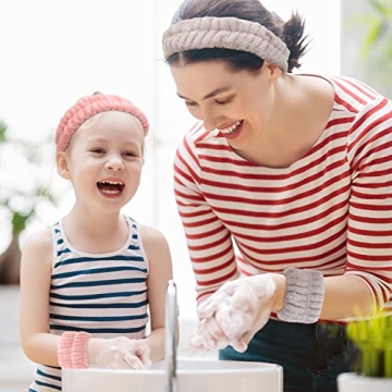 AMCAMI 9 Pcs Headband and Wristband Set for Kids