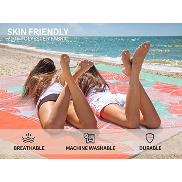 HIHOHO Beach Blanket Extra Large Waterproof Sandproof