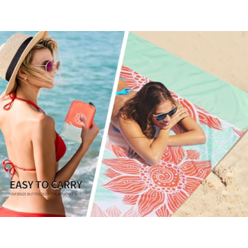 HIHOHO Beach Blanket Extra Large Waterproof Sandproof