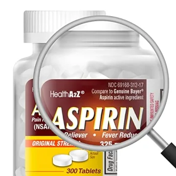 HealthA2Z Aspirin 325mg Uncoated Tablets for Relief