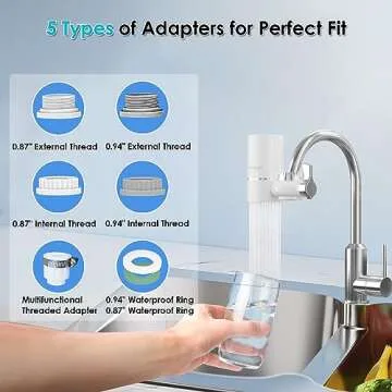 Vortopt Faucet Water Filter - NSF Certified Water Purification