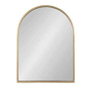 Kate and Laurel Valenti Modern Arched Wall Mirror - Elegant Gold Design for Home Decor