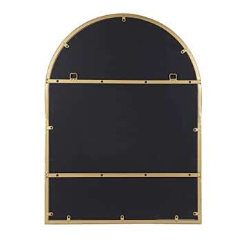 Kate and Laurel Valenti Arched Wall Mirror - 24x32 Gold Decor