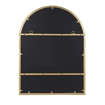Kate and Laurel Valenti Arched Wall Mirror - 24x32 Gold Decor