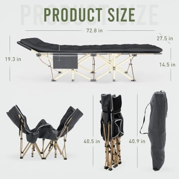 GM Galmax Camping Cot: Portable & Durable Comfort