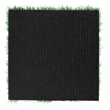 XLX TURF 12X12 Artificial Grass Table Placemats 4 Pack, Green Fake Grass Patch Square Tiles Table Runner Decor Birthday, Party, Baby Shower, Wedding, Holiday