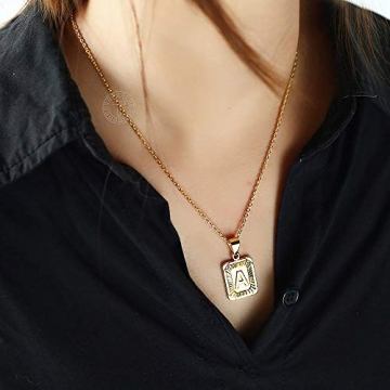 Trendsmax Gold Plated Initial S Necklace for Stylish Gift