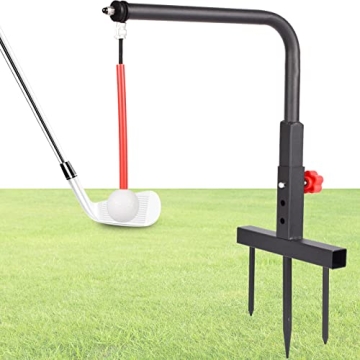 KIDZIES Golf Swing Trainer Aid - Durable Iron Practice Aid with Replacement Ball