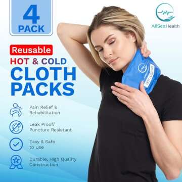 Reusable Hot and Cold Gel Ice Packs for Injuries | Cold Compress, Ice Pack, Gel Ice Packs, Cold Pack...