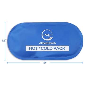 Reusable Hot and Cold Gel Ice Packs for Injuries | Cold Compress, Ice Pack, Gel Ice Packs, Cold Packs for Injuries, 10.5" x 5" | 4 Pack
