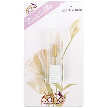 PANA Small Flat Top Carbide Nail Drill Bit for Professionals