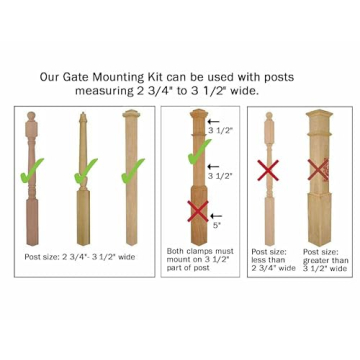 Safety Innovations Baby Gate Kit - Easy No Hole Installation