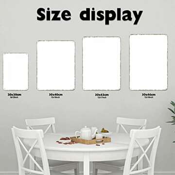 Types Of Deer Wall Retro Tin Sign - Perfect for Bars, Cafes, and Home Decoration 12x18 Inches