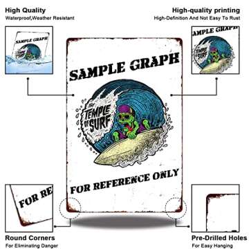 Types Of Deer Retro Tin Sign for Home and Bars 12x18