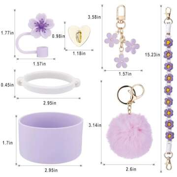 Compatible with Stanley Cup Accessories, 7pcs Tumbler Accessories for Stanley Cup 30/40 oz, Includin...