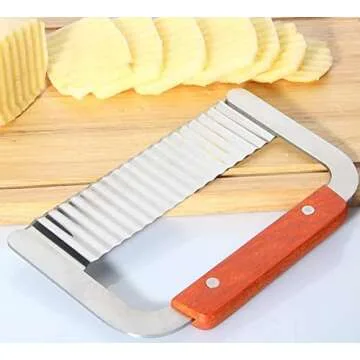 DD-life Pack of 2 Stainless Steel Wavy & Straight Soap Mold Loaf ，soap cutter Garnish Potato Vegetable Cake Cutter Cutting Tool