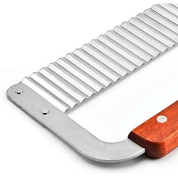 DD-life Pack of 2 Stainless Steel Wavy & Straight Soap Mold Loaf ，soap cutter Garnish Potato Vegetable Cake Cutter Cutting Tool