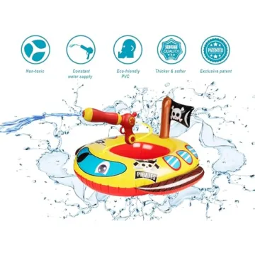 Pool Floats Kids with Water Gun for Summer Fun