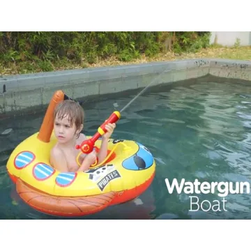 Pool Floats Kids with Water Gun for Summer Fun