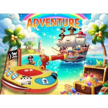 Pool Floats Kids with Water Gun for Summer Fun