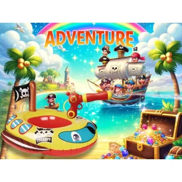 Pool Floats Kids with Water Gun for Summer Fun