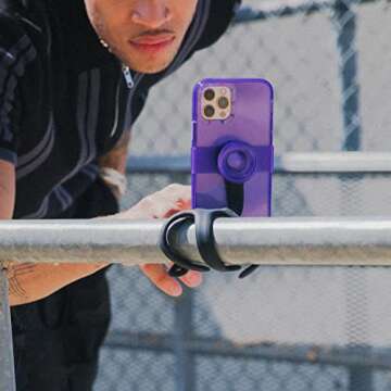 PopSockets: Flexible Phone Mount & Stand, Phone Tripod Mount, Universal Device Mount - Hot Pink