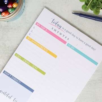 Neat House Sweet Home To Do List Notepad. Daily Notebook for Work Organization, Cute Day Planner, Teacher To Do List, Work Planner Organizer Notebook