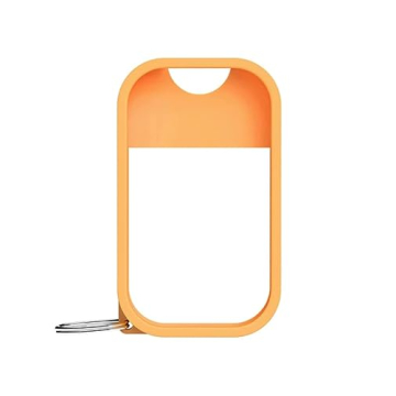 Stylish Orange Spritz Touchland Mist Case for Hand Sanitizer with Keyring