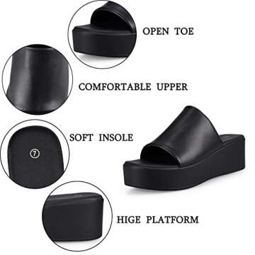 Zero-Sum Women's Comfortable Platform Sandals Casual Summer Style