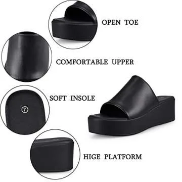 Zero-Sum Women's Comfortable Platform Sandals Casual Summer Style