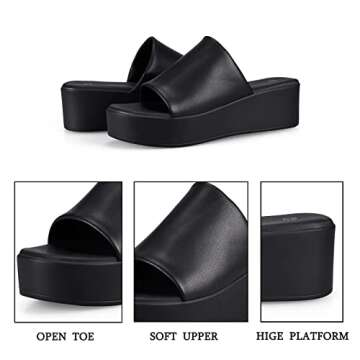 Zero-Sum Women's Comfortable Platform Sandals Casual Summer Style