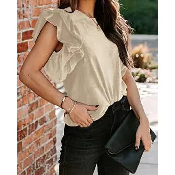 Elegant Ribbed Velvet Top for Women - MIRACMODA
