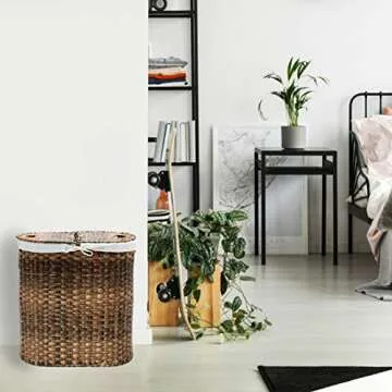 Seville Classics Premium Portable Laundry Bin for Stylish Homes