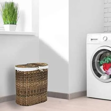 Seville Classics Premium Portable Laundry Bin for Stylish Homes