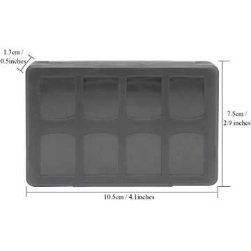 OSTENT 18 in 1 Game Memory Card Holder Case Storage Box for Sony PS Vita PSV Color Black