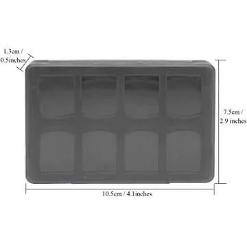 OSTENT 18 in 1 Game Memory Card Holder Case Storage Box for Sony PS Vita PSV Color Black