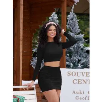 LAGSHIAN Women Sexy 2 Piece Club Dress - Chic & Trendy