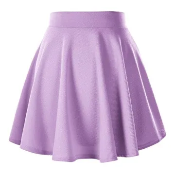 Women's Stretchy Flared Mini Skater Skirt - Comfort & Style