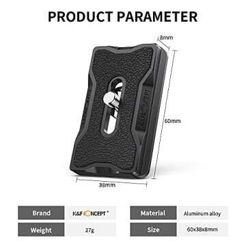 K&F Concept Tripod & Quick Release Plate 2 Pack