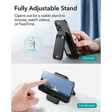 ESR Magnetic Wallet: Slim Phone Wallet with Stand Features