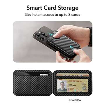 ESR Magnetic Wallet: Slim Phone Wallet with Stand Features