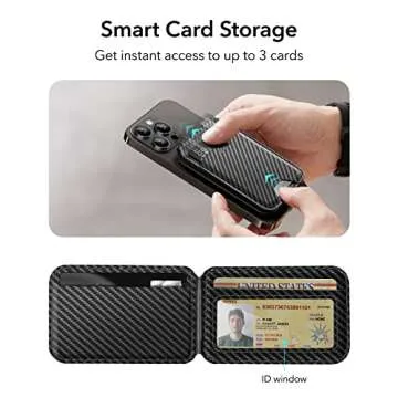 ESR Magnetic Wallet: Slim Phone Wallet with Stand Features