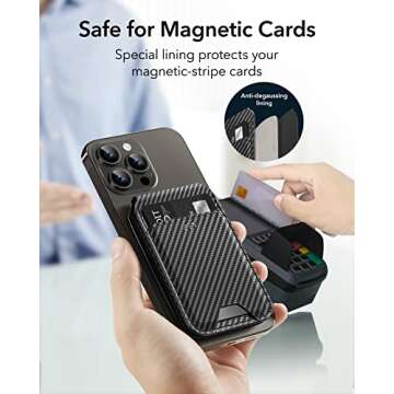 ESR Magnetic Wallet: Slim Phone Wallet with Stand Features