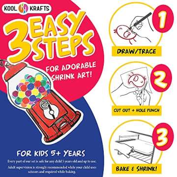 Creative Shrinky Paper Kit for Kids - Fun DIY Crafts
