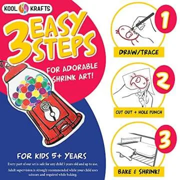 Creative Shrinky Paper Kit for Kids - Fun DIY Crafts