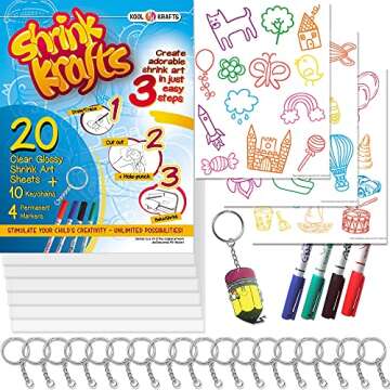 Creative Shrinky Paper Kit for Kids - Fun DIY Crafts