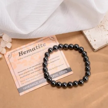 MASSIVE BEADS Hematite Bracelet - Handmade Healing Gift