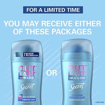 Secret Outlast Invisible Solid Antiperspirant for Women 3-Pack